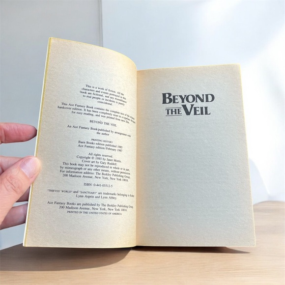 3/$22 Thieves' World Beyond The Veil 1987 Vintage Soft Cover Book Fantasy - Picture 4 of 6